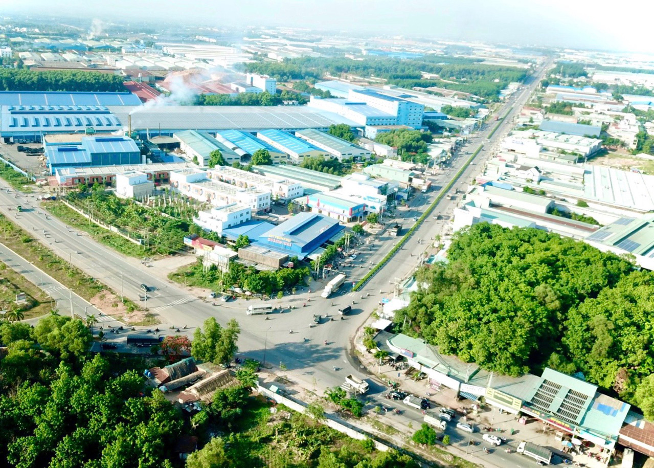 Khung cảnh đô thị kết hợp phát triển công nghiệp sầm uất tại Tân Uyên